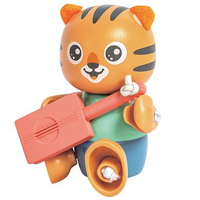 Hape Milo & Melody 11-Piece Tiger Articulated Figurine Toy Set