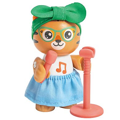 Hape Milo & Melody 11-Piece Tiger Articulated Figurine Toy Set