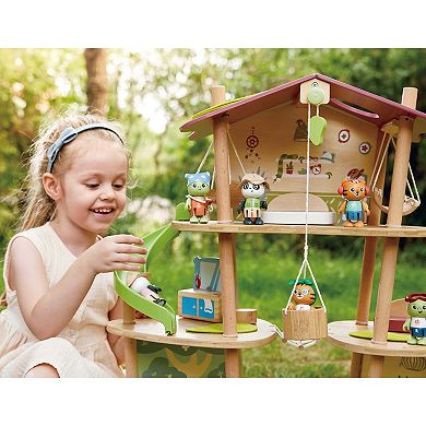 Hape Milo & Melody 11-Piece Tiger Articulated Figurine Toy Set