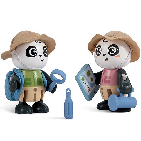 Детские фигурки Hape Sam & Pam 10 pc Panda Articulated Figurine Toy Set