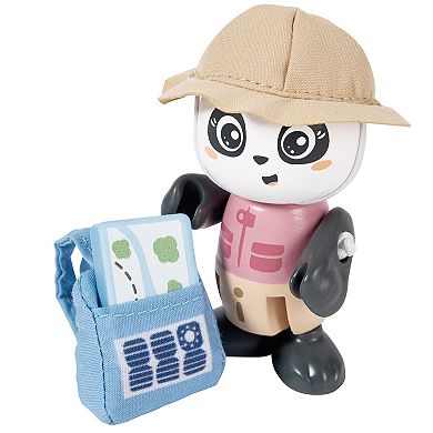 Hape Sam & Pam 10-Piece Panda Articulated Figurine Toy Set