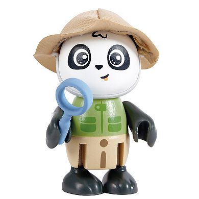 Hape Sam & Pam 10-Piece Panda Articulated Figurine Toy Set