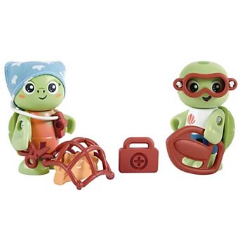 Hape Green Planet Explorers 11 pc Turtle Articulated Figurine Toy Set
