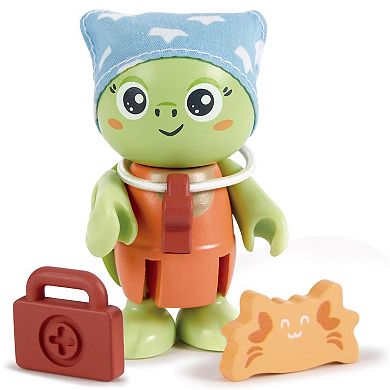 Hape Green Planet Explorers 11-Piece Turtle Articulated Figurine Toy Set