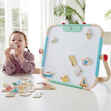 Hape Magnetic Vehicles 30-Piece Wooden Magnet Set
