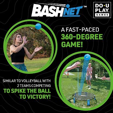 Hape Bash-Net Volleyball & Bouncing Trampoline Game Set
