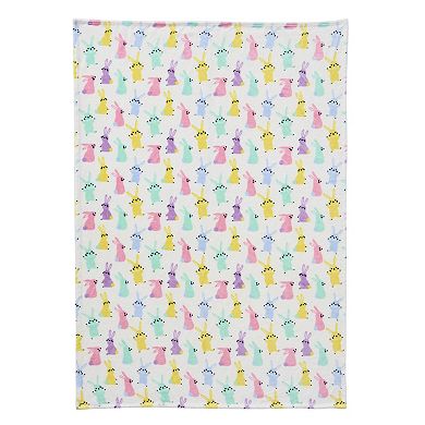 Hallmark Plush Bunny Wonderland Throw Blanket