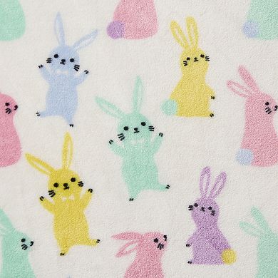 Hallmark Plush Bunny Wonderland Throw Blanket