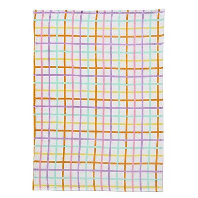 Hallmark Multicolor Chromatic Grid Plush Throw Blanket