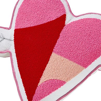 Hallmark Chenille Heart Decorative Throw Pillow