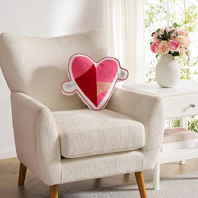 Hallmark Chenille Heart Decorative Throw Pillow