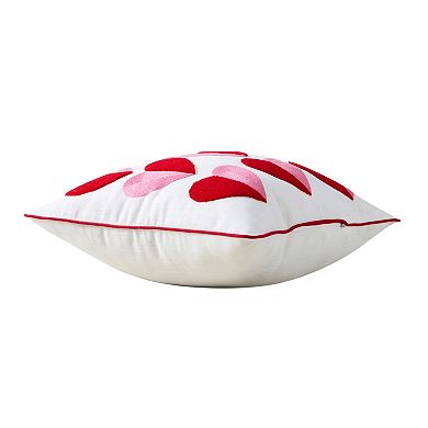 Hallmark Heart Cotton Slub Decorative Throw Pillow