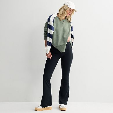 Juniors' SO® Mid-Rise Fold-Over Fave Flare Legging
