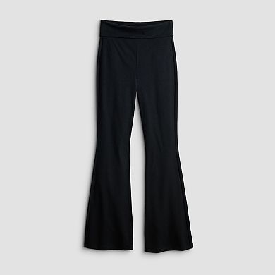 Juniors' SO® Mid-Rise Fold-Over Fave Flare Legging