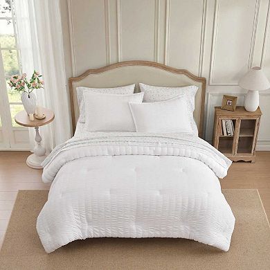 Laura Ashley Bonnie Seersucker Comforter Set