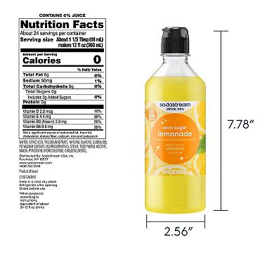 SodaStream Zero Sugar Lemonade Drink Mix 4-Pack