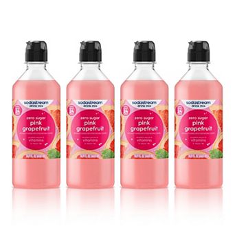 SodaStream Zero Sugar Pink Grapefruit Drink Mix 4-Pack