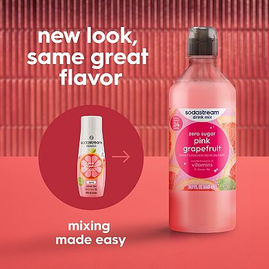 SodaStream Zero Sugar Pink Grapefruit Drink Mix 4-Pack