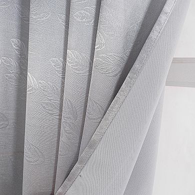 100% Polyester 200 GSM Arlo Embossed Blackout Grommet With 1.5 Rod Diameter Curtain Panel