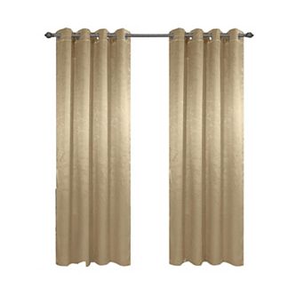 100% Polyester 200 GSM Arlo Embossed Blackout Grommet With 1.5 Rod Diameter Curtain Panel