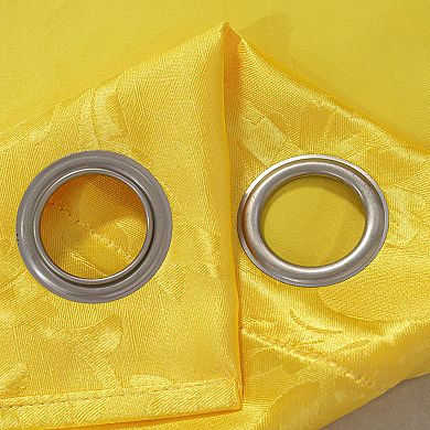 100% Polyester 200 GSM Dyson Embossed Blackout Grommet With 1.5 Rod Diameter Curtain Panel