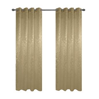 100% Polyester 200 GSM Dyson Embossed Blackout Grommet With 1.5 Rod Diameter Curtain Panel