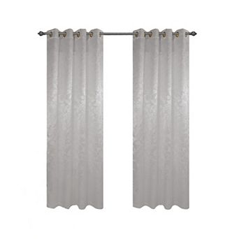 100% Polyester 200 GSM Dyson Embossed Blackout Grommet With 1.5 Rod Diameter Curtain Panel