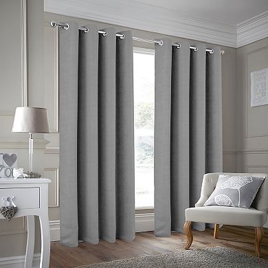 100% Polyester 190 GSM Justice Reversible Blackout Grommet With 1.5 Rod Diameter Curtain Panel
