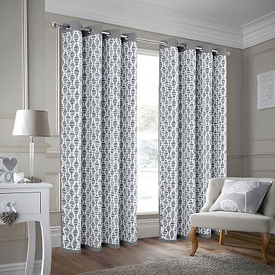 100% Polyester 190 GSM Justice Reversible Blackout Grommet With 1.5 Rod Diameter Curtain Panel