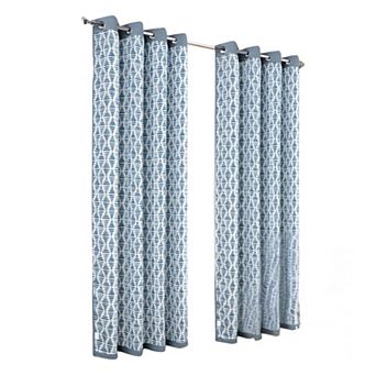 100% Polyester 190 GSM Justice Reversible Blackout Grommet With 1.5 Rod Diameter Curtain Panel