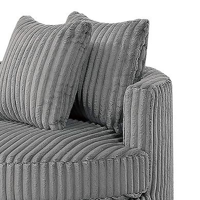 Tamara Round Swivel Chair with 2 Back Cushions