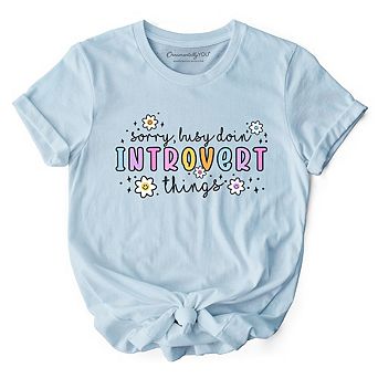 Introvert Things Mental Health T-Shirt, Cute Spring Tee