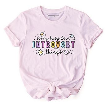 Introvert Things Mental Health T-Shirt, Cute Spring Tee