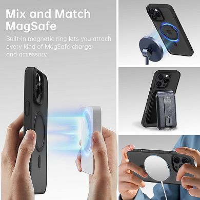 Entronix Magnetic Case for iPhone - Clear Back with Soft Matte Frame