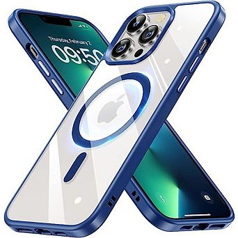 Entronix Magnetic Case for iPhone - Clear Back with Soft Matte Frame