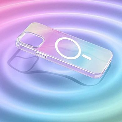 Entronix Magnetic Phone Case for iPhone 15 Plus - Iridescent Holo Rainbow Design