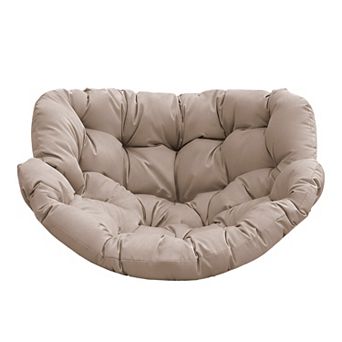 Outdoor Papasan Rocking Chair Cushion, 6.3'' Patio Egg Chair Cushion for Porch, Garden, Balcony