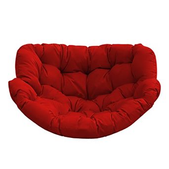 Outdoor Papasan Rocking Chair Cushion, 6.3'' Patio Egg Chair Cushion for Porch, Garden, Balcony