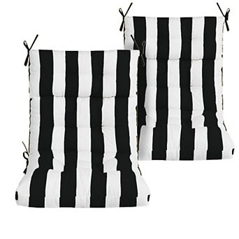 2 pc Outdoor Deep Seat Cushion Set, 44x22x4 in Patio Chair Cushions for Garden, Patio Furniture