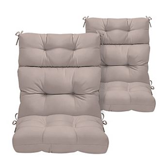 2 pc Outdoor Deep Seat Cushion Set, 44x22x4 in Patio Chair Cushions for Garden, Patio Furniture