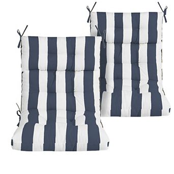 2 pc Outdoor Deep Seat Cushion Set, 44x22x4 in Patio Chair Cushions for Garden, Patio Furniture