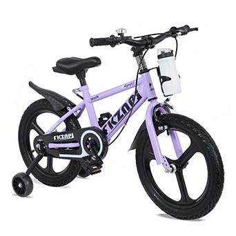16 Inch Kids Bike High Carbon Steel Frame Magnesium Alloy Wheels with Night Glow Adjustable Seat