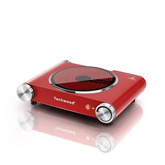 1200W Electric Cooktops with Infrared Ceramic Single Hot Plate, Portable & Lightweight, 120V