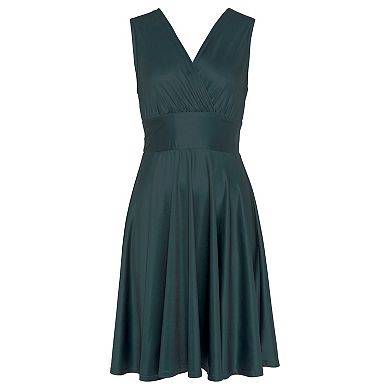 Lascana Women's Sleeveless Wrap Look Dress