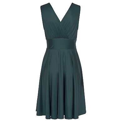 Lascana Women's Sleeveless Wrap Look Dress