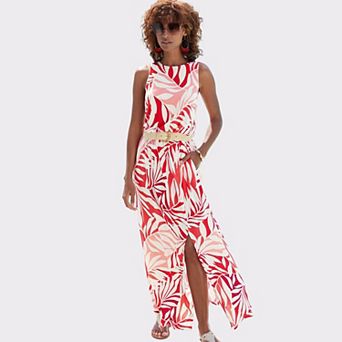 Lascana Women's Side Slit Maxi Dress