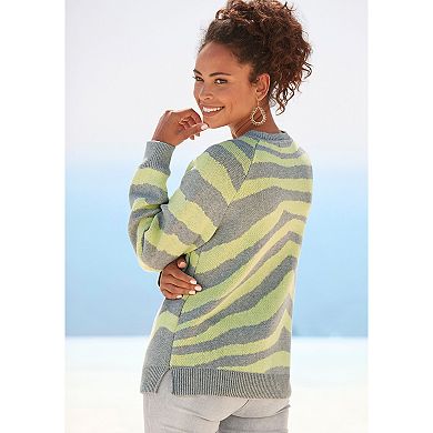 Lascana Women's Zebra Print Sweater