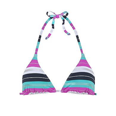 Lascana Women's Striped Triangle Bikini Top
