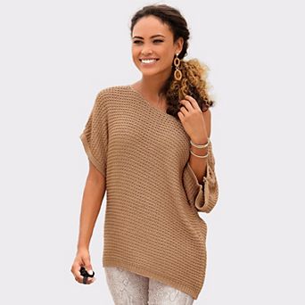 Lascana Women's Short Sleeve Knit Sweater
