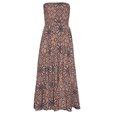 Lascana Women's Smocked Convertible Maxi Dress
